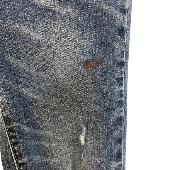 Old Navy Girls Rockstar Super Skinny Jeggings High Rise Size 7 Distressed Denim - Picture 3 of 5